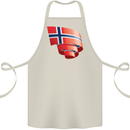 Curled Norway Flag Norwegian Day Football Cotton Apron 100% Organic Natural