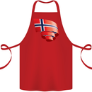 Curled Norway Flag Norwegian Day Football Cotton Apron 100% Organic Red