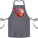 Curled Norway Flag Norwegian Day Football Cotton Apron 100% Organic Steel