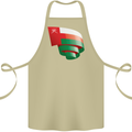 Curled Oman Flag Omani Day Football Cotton Apron 100% Organic Khaki