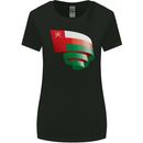 Curled Oman Flag Omani Day Football Womens Wider Cut T-Shirt Black