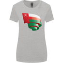 Curled Oman Flag Omani Day Football Womens Wider Cut T-Shirt Sports Grey