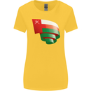 Curled Oman Flag Omani Day Football Womens Wider Cut T-Shirt Yellow