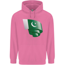 Curled Pakistan Flag Pakistani Day Football Childrens Kids Hoodie Azalea