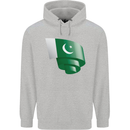 Curled Pakistan Flag Pakistani Day Football Childrens Kids Hoodie Sports Grey