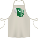 Curled Pakistan Flag Pakistani Day Football Cotton Apron 100% Organic Natural