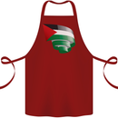 Curled Palestine Flag Palestinian Day Football Cotton Apron 100% Organic Maroon