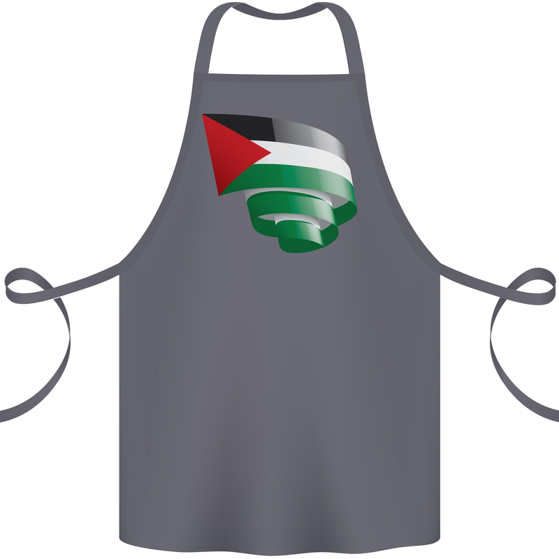 Curled Palestine Flag Palestinian Day Football Cotton Apron 100% Organic Steel