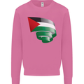 Curled Palestine Flag Palestinian Day Football Mens Sweatshirt Jumper Azalea