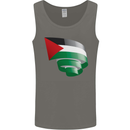 Curled Palestine Flag Palestinian Day Football Mens Vest Tank Top Charcoal