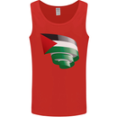 Curled Palestine Flag Palestinian Day Football Mens Vest Tank Top Red