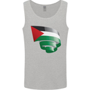 Curled Palestine Flag Palestinian Day Football Mens Vest Tank Top Sports Grey