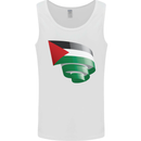 Curled Palestine Flag Palestinian Day Football Mens Vest Tank Top White