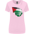 Curled Palestine Flag Palestinian Day Football Womens Wider Cut T-Shirt Light Pink