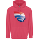 Curled Paraguay Flag Paraguayan Day Football Childrens Kids Hoodie Heliconia