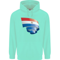 Curled Paraguay Flag Paraguayan Day Football Childrens Kids Hoodie Peppermint