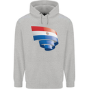 Curled Paraguay Flag Paraguayan Day Football Childrens Kids Hoodie Sports Grey