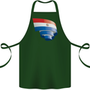 Curled Paraguay Flag Paraguayan Day Football Cotton Apron 100% Organic Forest Green