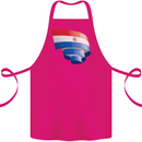 Curled Paraguay Flag Paraguayan Day Football Cotton Apron 100% Organic Pink