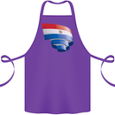 Curled Paraguay Flag Paraguayan Day Football Cotton Apron 100% Organic Purple