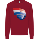 Curled Paraguay Flag Paraguayan Day Football Kids Sweatshirt Jumper Red