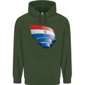Curled Paraguay Flag Paraguayan Day Football Mens 80% Cotton Hoodie Forest Green