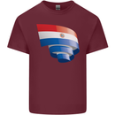 Curled Paraguay Flag Paraguayan Day Football Mens Cotton T-Shirt Tee Top Maroon