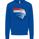Curled Paraguay Flag Paraguayan Day Football Mens Sweatshirt Jumper Royal Blue