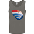 Curled Paraguay Flag Paraguayan Day Football Mens Vest Tank Top Charcoal