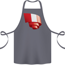 Curled Peru Flag Peruvian Day Football Cotton Apron 100% Organic Steel