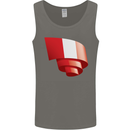 Curled Peru Flag Peruvian Day Football Mens Vest Tank Top Charcoal