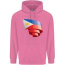 Curled Philippines Flag Philipino Day Football Mens 80% Cotton Hoodie Azelea