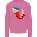 Curled Philippines Flag Philipino Day Football Mens Sweatshirt Jumper Azalea