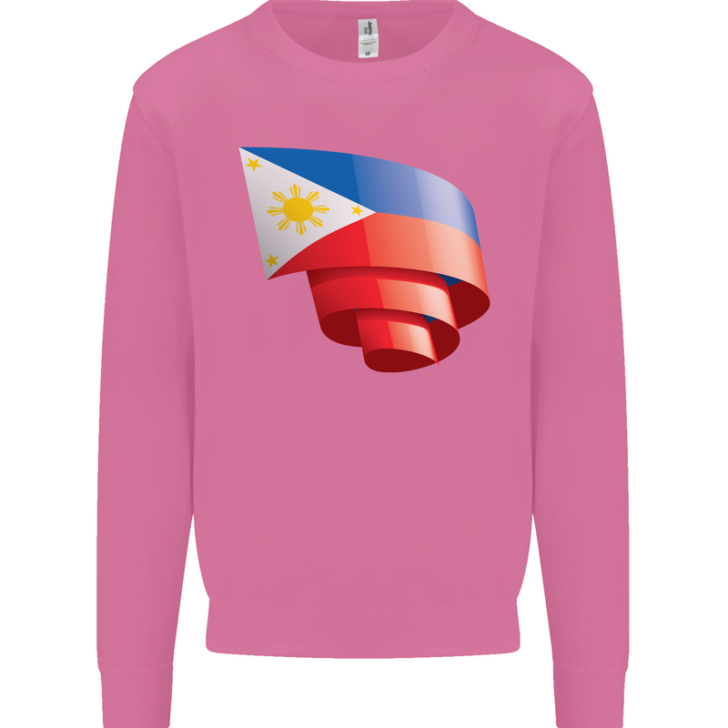 Curled Philippines Flag Philipino Day Football Mens Sweatshirt Jumper Azalea