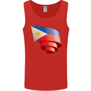 Curled Philippines Flag Philipino Day Football Mens Vest Tank Top Red