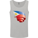 Curled Philippines Flag Philipino Day Football Mens Vest Tank Top Sports Grey