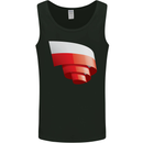 Curled Poland Flag Polish Day Football Mens Vest Tank Top Black