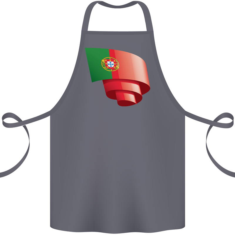 Curled Portugal Flag Portugese Day Football Cotton Apron 100% Organic Steel
