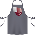 Curled Qatar Flag Qatari Day Football Cotton Apron 100% Organic Steel
