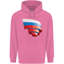 Curled Russia Flag Russian Day Football Mens 80% Cotton Hoodie Azelea