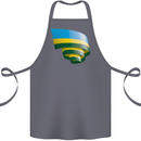 Curled Rwanda Flag Rwandan Day Football Cotton Apron 100% Organic Steel