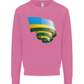 Curled Rwanda Flag Rwandan Day Football Mens Sweatshirt Jumper Azalea