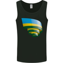 Curled Rwanda Flag Rwandan Day Football Mens Vest Tank Top Black