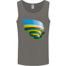 Curled Rwanda Flag Rwandan Day Football Mens Vest Tank Top Charcoal