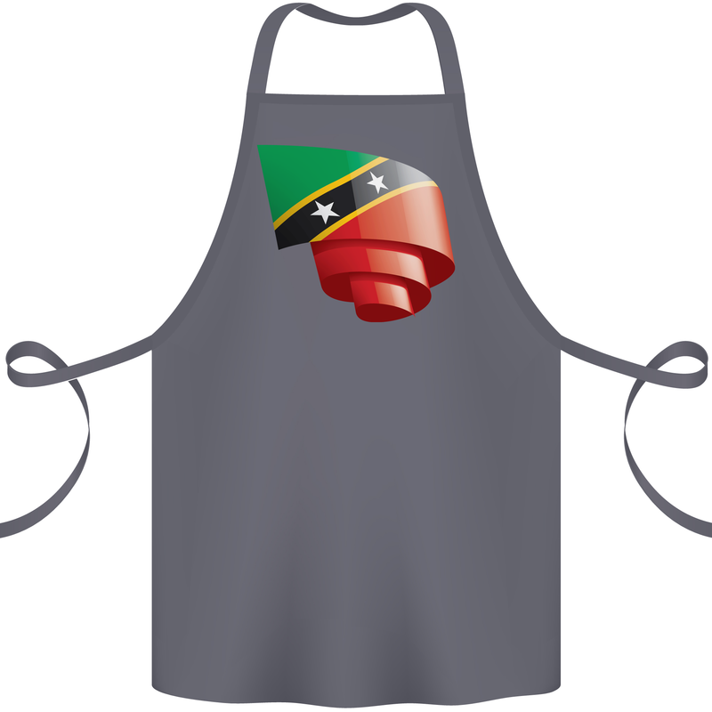 Curled Saint Kitts and Nevis Flag Day Football Cotton Apron 100% Organic Steel