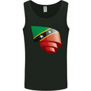 Curled Saint Kitts and Nevis Flag Day Football Mens Vest Tank Top Black