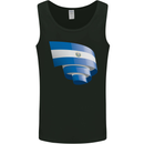Curled Salvador Flag Salvadoran Day Football Mens Vest Tank Top Black