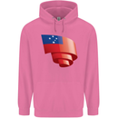 Curled Samoa Flag Samoan Day Football Childrens Kids Hoodie Azalea