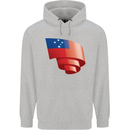 Curled Samoa Flag Samoan Day Football Childrens Kids Hoodie Sports Grey