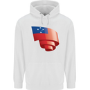 Curled Samoa Flag Samoan Day Football Childrens Kids Hoodie White